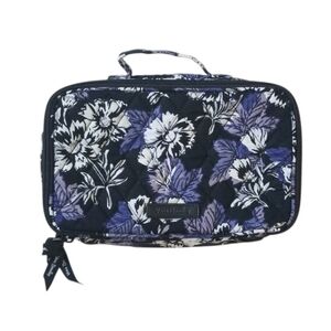VERA BRADLEY Blush And Brush Makeup Case Frosted Floral Travel